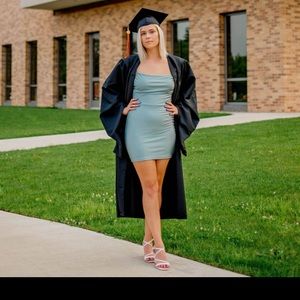 Blue Green Bodycon Dress